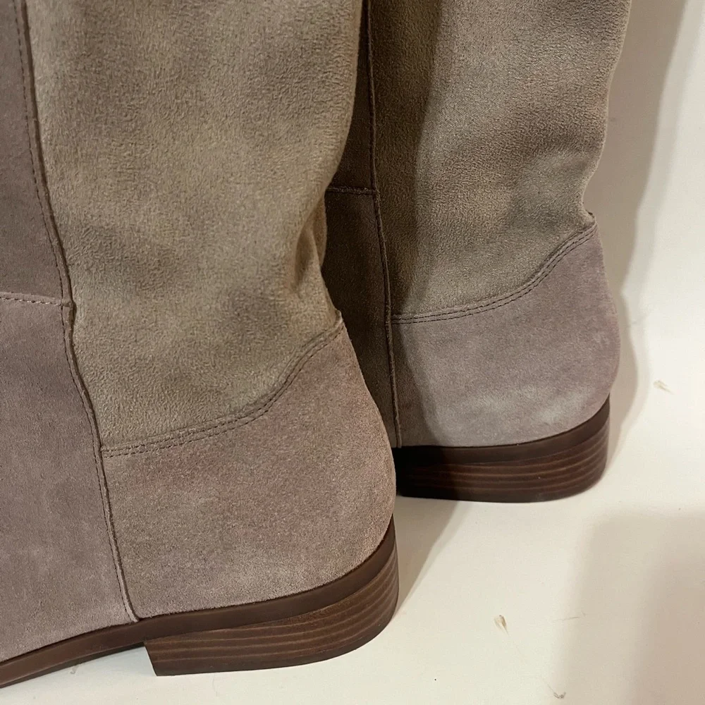 NWOT Sz 11 Sole Society Calypso Knee-High Boots can fit Wide Calf Mushroom